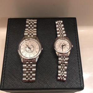 His and Hers Stainless Texas A&M watch set